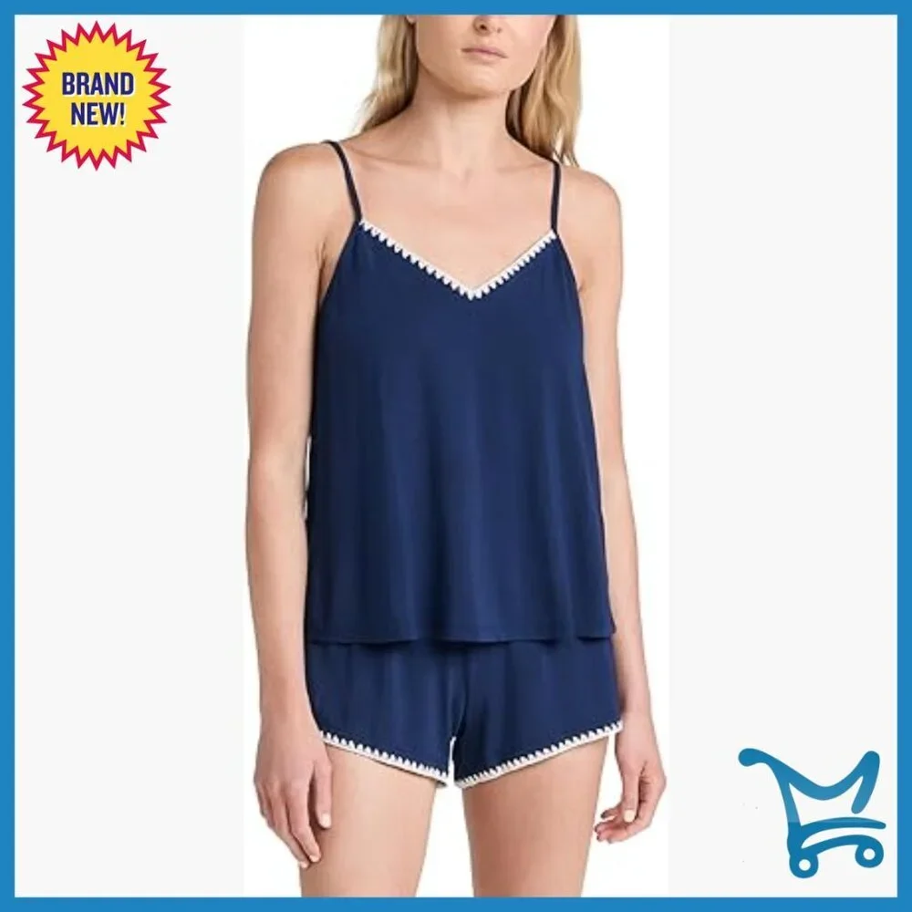 X-Large Modal Spandex Cami Shorts Set Adjustable Straps Relaxed Fit